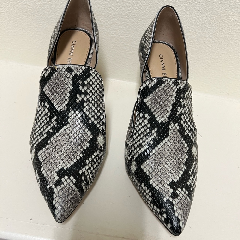 Gianni Bini heels, snake print, size 9.5